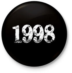 printfashion 1998 - Kitűző, hűtőmágnes - Fekete (6201521)