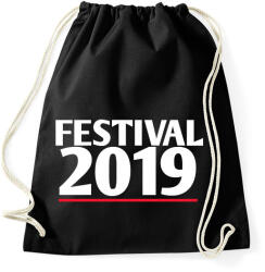 printfashion Fesztivál 2019 - Sportzsák, Tornazsák - Fekete (1608280)