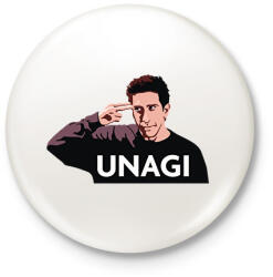 printfashion Unagi - Kitűző, hűtőmágnes - Fehér (16797436)