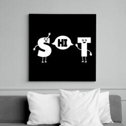 printfashion HI - Vászonkép - Fekete (6642950)