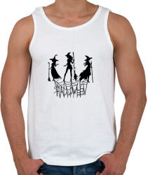 printfashion Boszorkányos Halloween - Férfi atléta - Fehér (14380036)