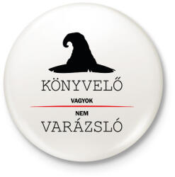 printfashion Könyvelő vagyok, nem varázsló - Kitűző, hűtőmágnes - Fehér (6541659)