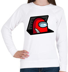 printfashion among us: red impostor - Női pulóver - Fehér (2895200)
