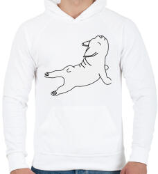 printfashion Puppy - Férfi kapucnis pulóver - Fehér (2236933)