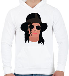 printfashion Michael Jackson - Férfi kapucnis pulóver - Fehér (1744192)