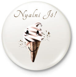 printfashion nyalni jó - Kitűző, hűtőmágnes - Fehér (3080460)