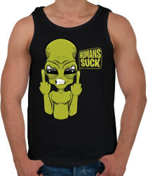 printfashion Ezt nektek emberek! - Férfi atléta - Fekete (5341639)