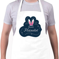 printfashion Boldog Húsvétot - Nyuszifüllel - Kötény - Fehér (6332813)