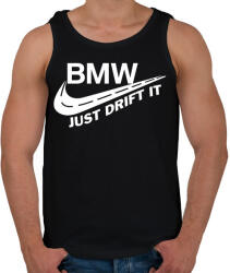printfashion Just drift it - Férfi atléta - Fekete (1228446)
