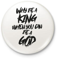 printfashion God - Kitűző, hűtőmágnes - Fehér (3075617)