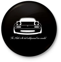 printfashion Mazda mx5 - Kitűző, hűtőmágnes - Fekete (15778668)
