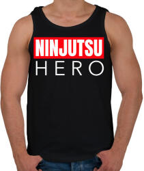 printfashion NINJUTSU HERO - Férfi atléta - Fekete (9465057)