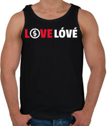 printfashion LOVE LÓVÉ 2 - Férfi atléta - Fekete (10845611)
