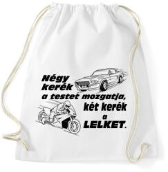 printfashion Motor 4 Life - Sportzsák, Tornazsák - Fehér (2239306)