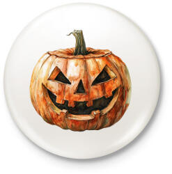 printfashion Halloween-i töklámpás - Kitűző, hűtőmágnes - Fehér (16709858)