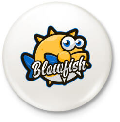 printfashion Blowfish - Kitűző, hűtőmágnes - Fehér (5137481)