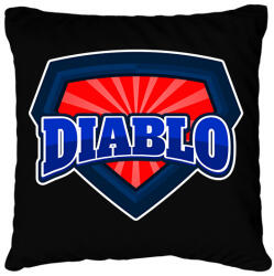 printfashion DIABLO - Párnahuzat, Díszpárnahuzat - Fekete (10270771)