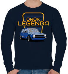 printfashion Volkswagen Golf - Férfi pulóver - Sötétkék (11578369)