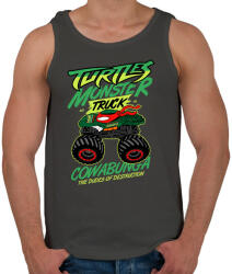 printfashion Monster Teknős - Férfi atléta - Sötétszürke (465470)