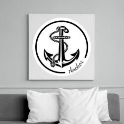printfashion anchor - Vászonkép - Fehér (6632641)