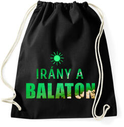 printfashion irány a balaton - Sportzsák, Tornazsák - Fekete (7451315)