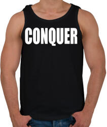 printfashion Conquer - Férfi atléta - Fekete (14443572)