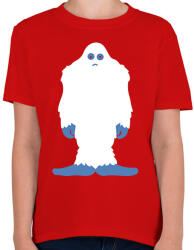 printfashion Yeti - Gyerek póló - Piros (1946860)