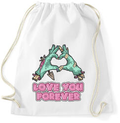 printfashion Love You Forever - Sportzsák, Tornazsák - Fehér (1898940)