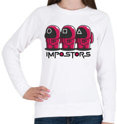 printfashion Squid games vs Among us - impostors - Női pulóver - Fehér (5555208)