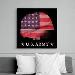 printfashion US ARMY - Vászonkép - Fekete (11601236)