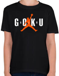 printfashion AIR GOKU - Gyerek póló - Fekete (448447)