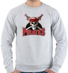 printfashion Pirates Logó - Férfi pulóver - Sport szürke (1787156)