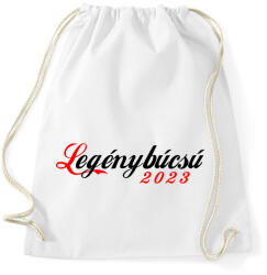 printfashion Legénybúcsú 2023/01 - Sportzsák, Tornazsák - Fehér (11742782)