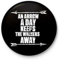 printfashion Walkers - Kitűző, hűtőmágnes - Fekete (3099254)