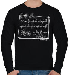 printfashion Ady Endre idézet - Férfi pulóver - Fekete (16350949)
