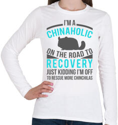 printfashion Chinaholic - Női hosszú ujjú póló - Fehér (13475119)
