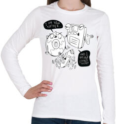 printfashion Én vagyok az apád - Női hosszú ujjú póló - Fehér (6159673)