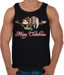 printfashion Merry Christmas - Férfi atléta - Fekete (10925986)