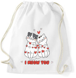 printfashion I meow you - Sportzsák, Tornazsák - Fehér (11726537)