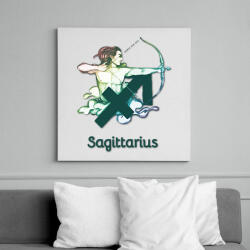 printfashion Sagittarius színes - Vászonkép - Fehér (6640621)