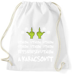 printfashion Grincs utálom a karácsonyt - Sportzsák, Tornazsák - Fehér (11468142)
