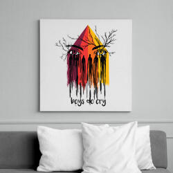 printfashion boys do cry - Vászonkép - Fehér (6629049)