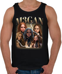 printfashion M3gan horror - Férfi atléta - Fekete (15483610)