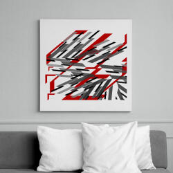 printfashion Vonalak - Vászonkép - Fehér (6634056)