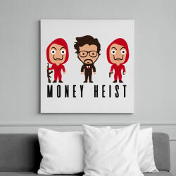 printfashion Money Heist - Vászonkép - Fehér (6633553)