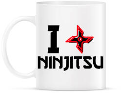 printfashion I love Ninjutsu - Bögre - Fehér (9449250)