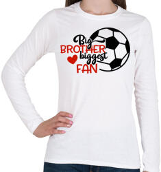 printfashion Big brother biggest fan - Női hosszú ujjú póló - Fehér (4951534)