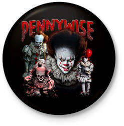printfashion Pennywise - Kitűző, hűtőmágnes - Fekete (14210464)