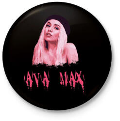 printfashion AVA MAX - Kitűző, hűtőmágnes - Fekete (3098996)