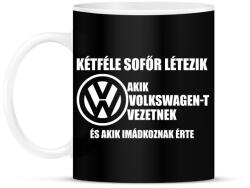 printfashion Kétféle VW Sofőr - Bögre - Fekete (1665050)
